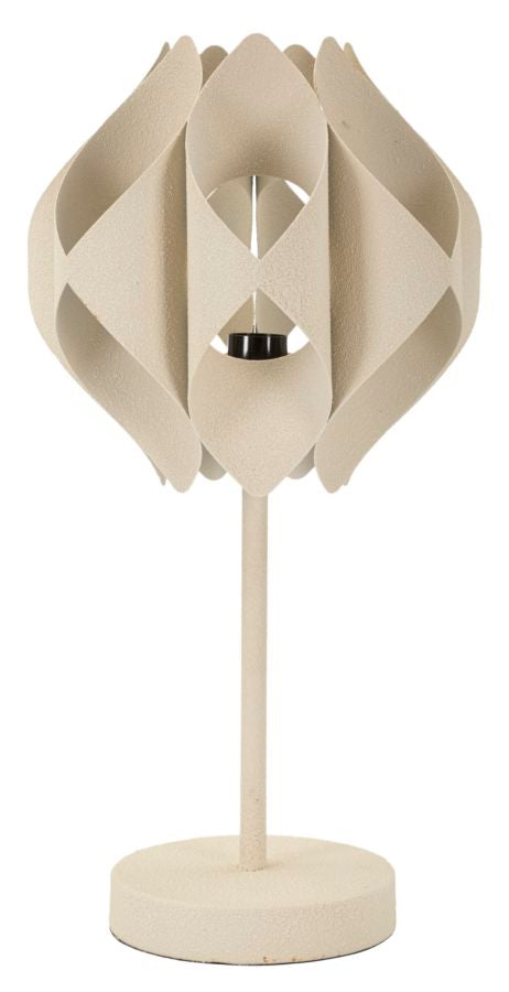 Lámpara de mesa decorativa beige con armazón único – Space diseño moderno