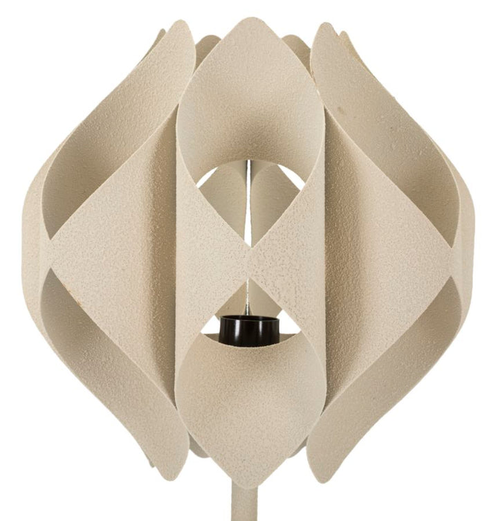 Lámpara de mesa decorativa beige con armazón único – Space diseño moderno