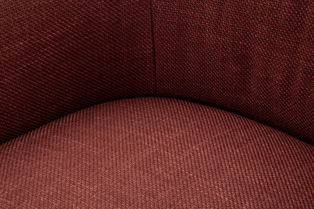 Sillón giratorio de terciopelo burdeos – Siena sillón de acento moderno