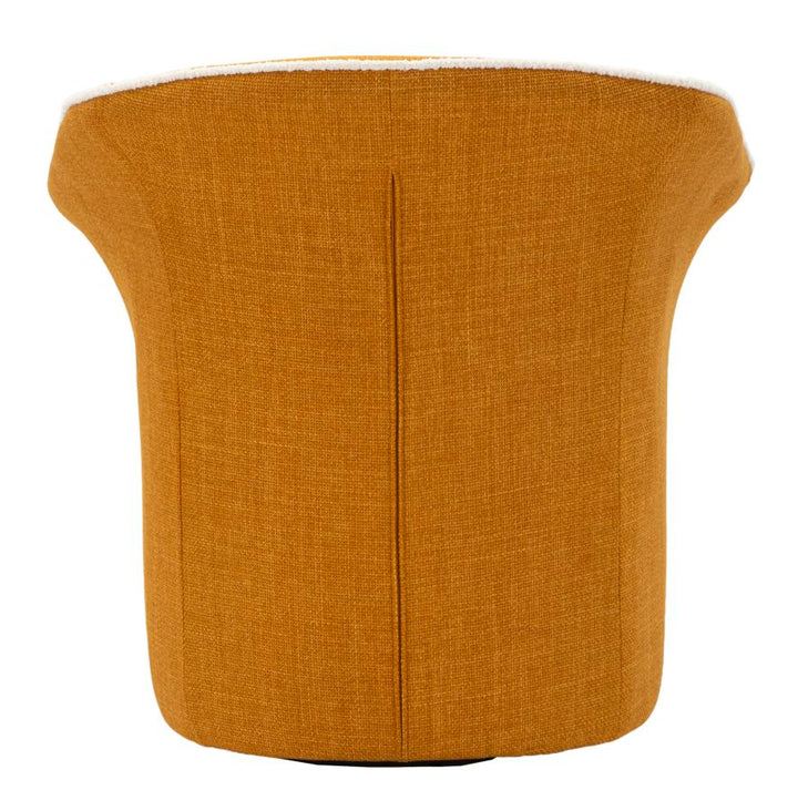 Sillón giratorio de terciopelo amarillo – Siena Senape sillón de acento
