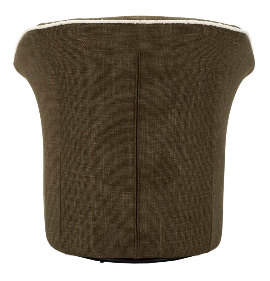 Sillón giratorio de terciopelo verde – Siena sillón de acento moderno