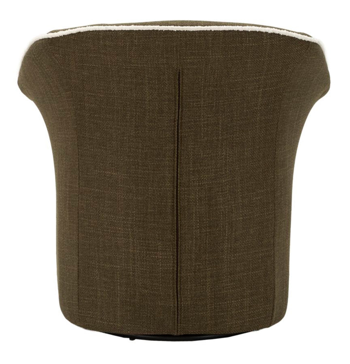 Sillón giratorio de terciopelo verde – Siena sillón de acento moderno