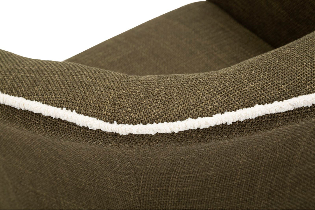 Sillón giratorio de terciopelo verde – Siena sillón de acento moderno