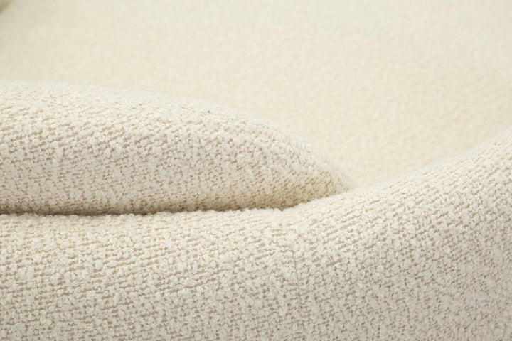 Sillón giratorio tapizado crema – Torino sillón de acento moderno