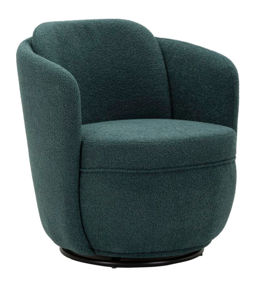 Sillón giratorio tapizado azul – Torino Otanio sillón de acento