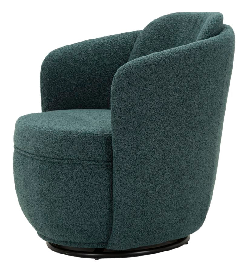 Sillón giratorio tapizado azul – Torino Otanio sillón de acento