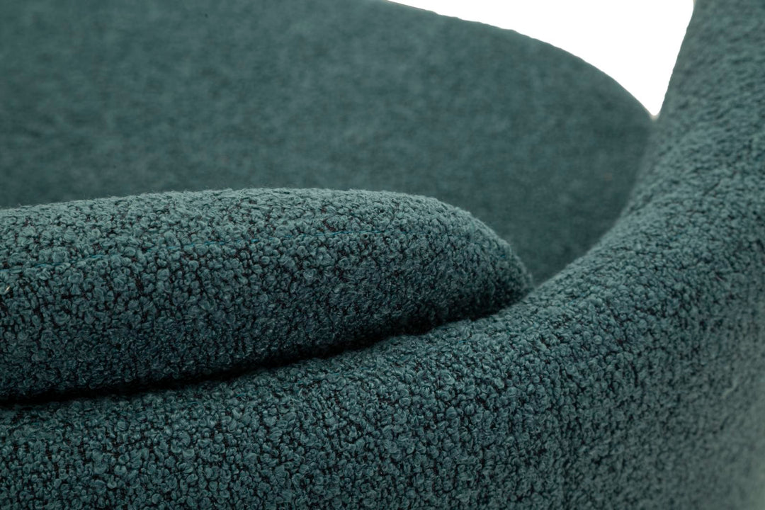 Sillón giratorio tapizado azul – Torino Otanio sillón de acento