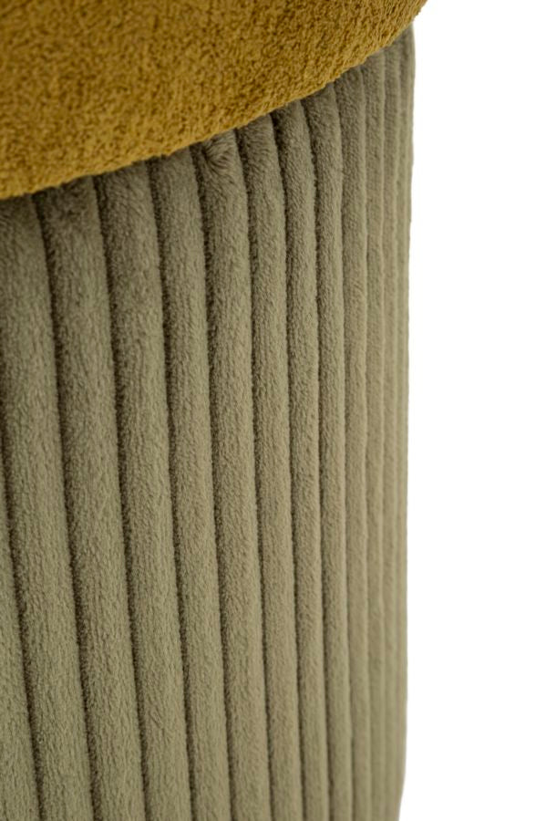 Juego de 2 pufs de terciopelo verde con almacenaje – Aspen diseño contemporáneo