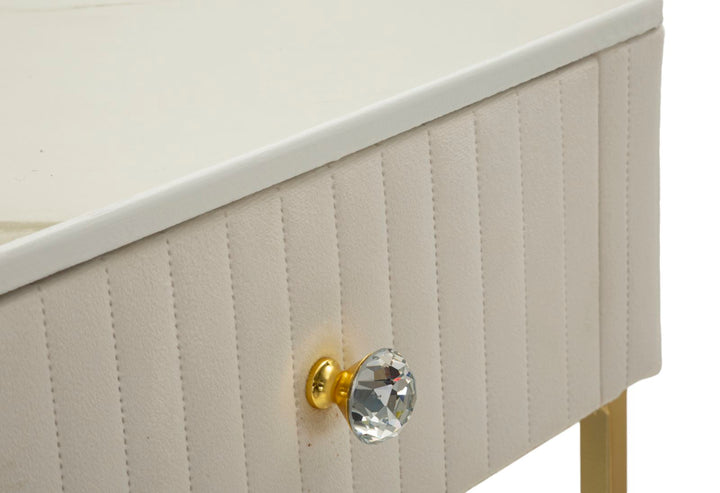 Juego de 2 mesas altas cuadradas con base dorada – Wedding Collection