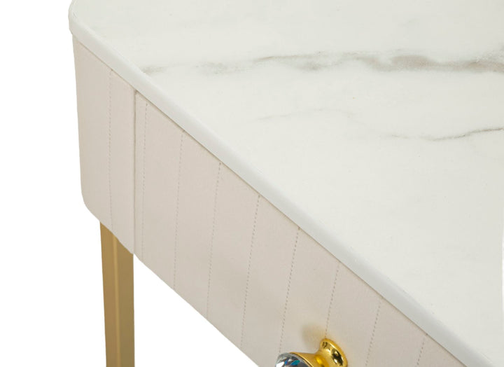 Juego de 2 mesas altas cuadradas con base dorada – Wedding Collection