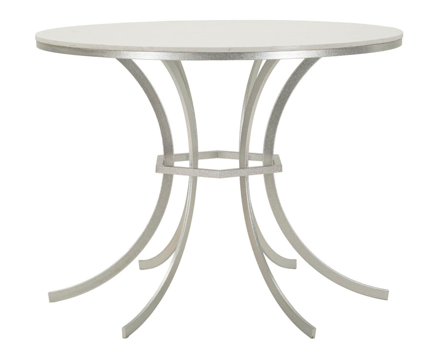 Mesa de comedor redonda con base dorada – Istanbul diseño elegante