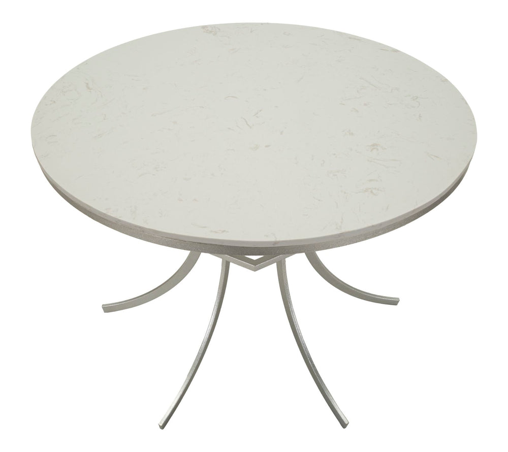 Mesa de comedor redonda con base dorada – Istanbul diseño elegante
