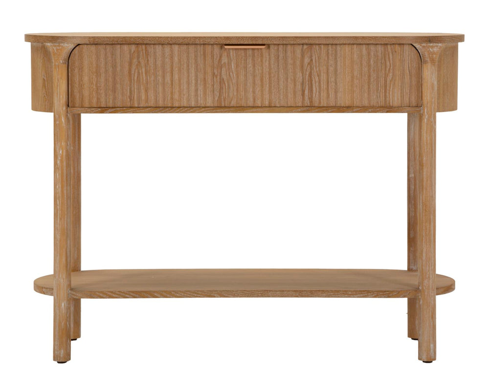 Mesa consola de madera con almacenaje – Gothenburg recibidor moderno