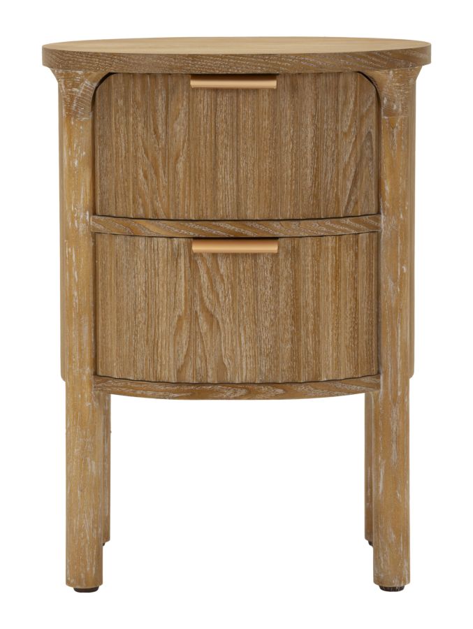 Mesita de noche de madera con cajón – Gothenburg