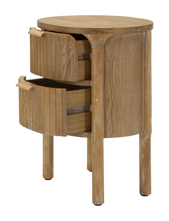 Mesita de noche de madera con cajón – Gothenburg