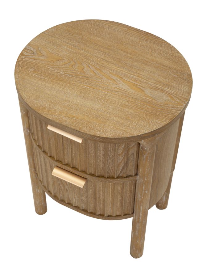 Mesita de noche de madera con cajón – Gothenburg