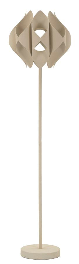 Lámpara de pie decorativa beige con pantalla – Space contemporánea