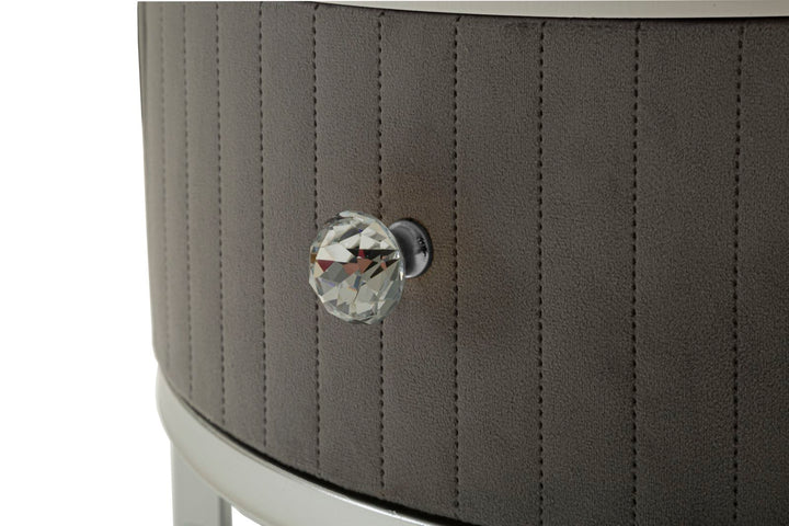 Juego de 2 mesas de centro redondas con tapas grises – Greys Collection