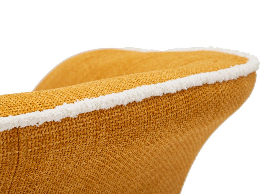 Sillón giratorio de terciopelo amarillo – Siena Senape sillón de acento