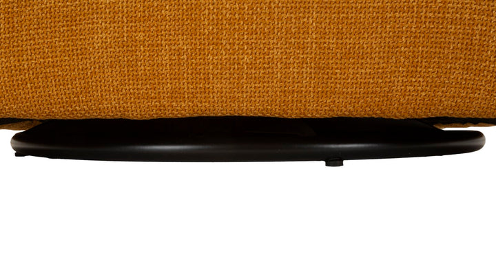 Sillón giratorio de terciopelo amarillo – Siena Senape sillón de acento
