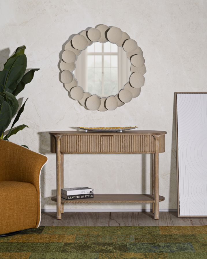 Mesa consola de madera con almacenaje – Gothenburg recibidor moderno