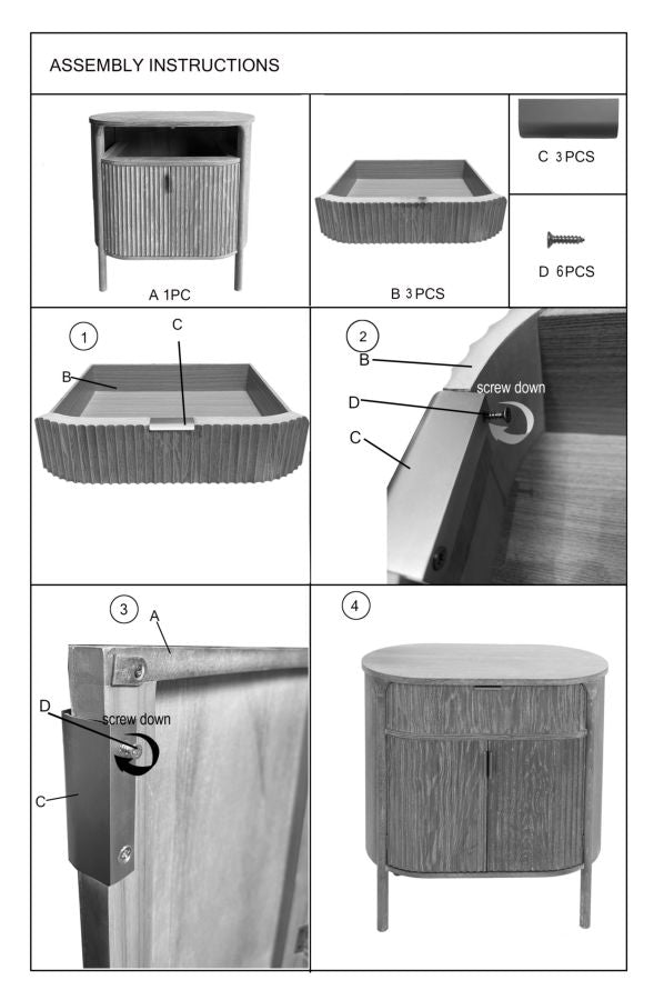 Armario de madera con puertas – Gothenburg mueble de almacenaje