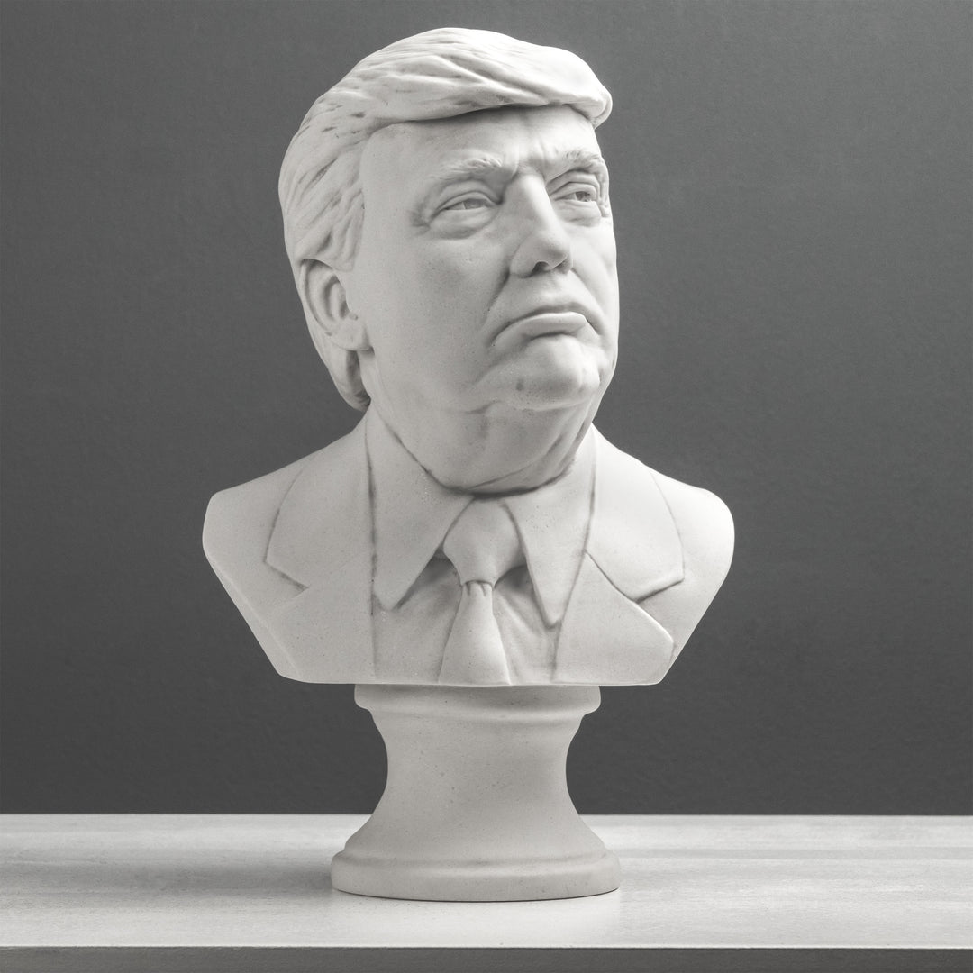 Escultura de busto de Donald Trump – 45.º presidente de los EE. UU.