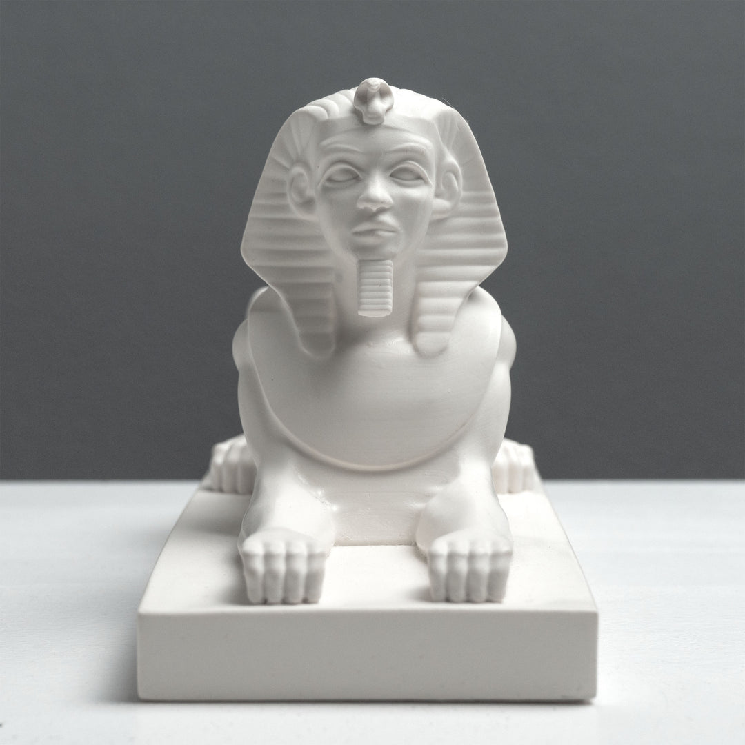 Escultura de la Esfinge Egipcia – Estatua de Giza en Blanco