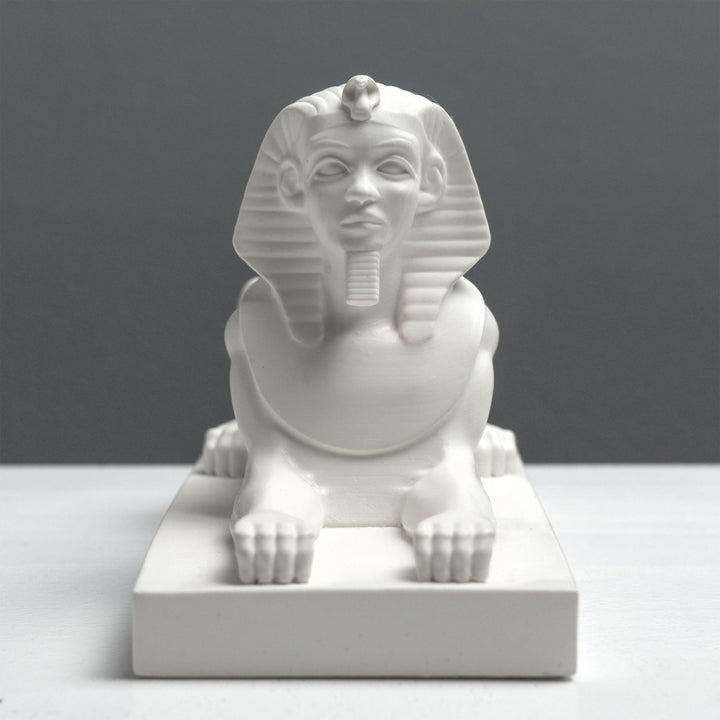 Escultura de la Esfinge Egipcia – Estatua de Giza en Blanco