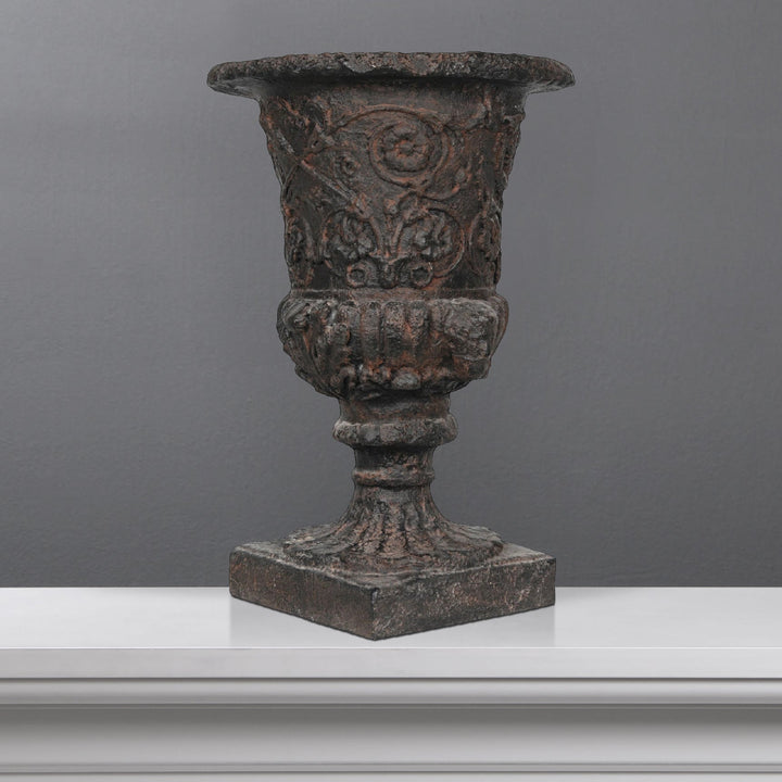 Urna negra decorativa grande