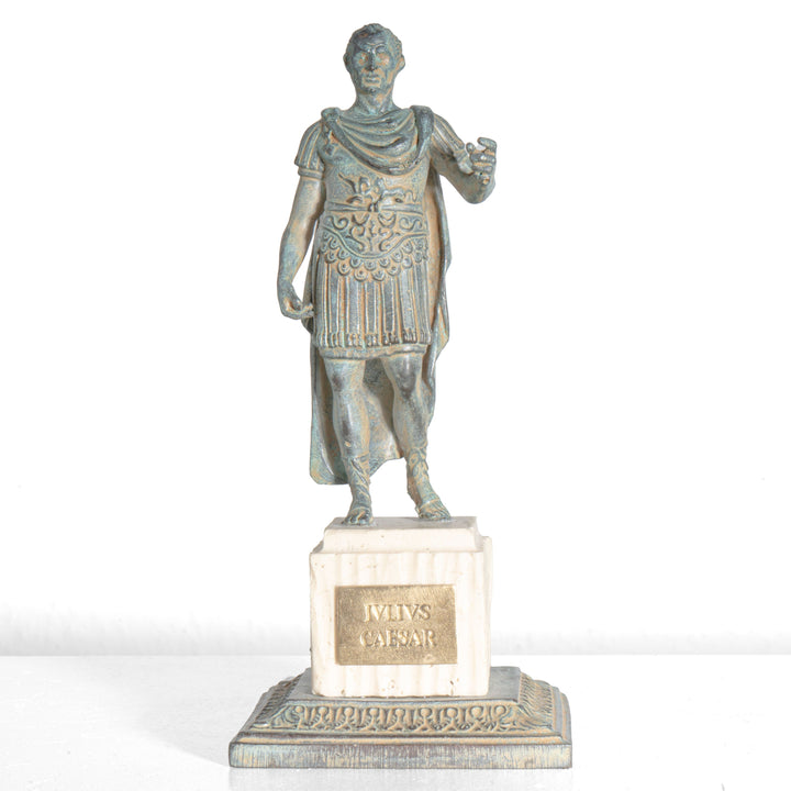 Estatua de Julio César con peana (Escultura de bronce)