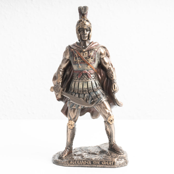 Estatua de Alejandro Magno – Comandante Militar Invicto (Escultura en Bronce Fundido en Frío)