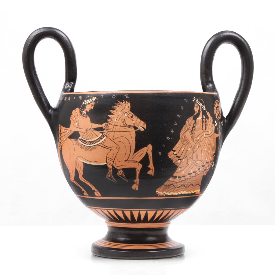 Kantharos Griego de Figuras Rojas Pottery - The Ancient Home