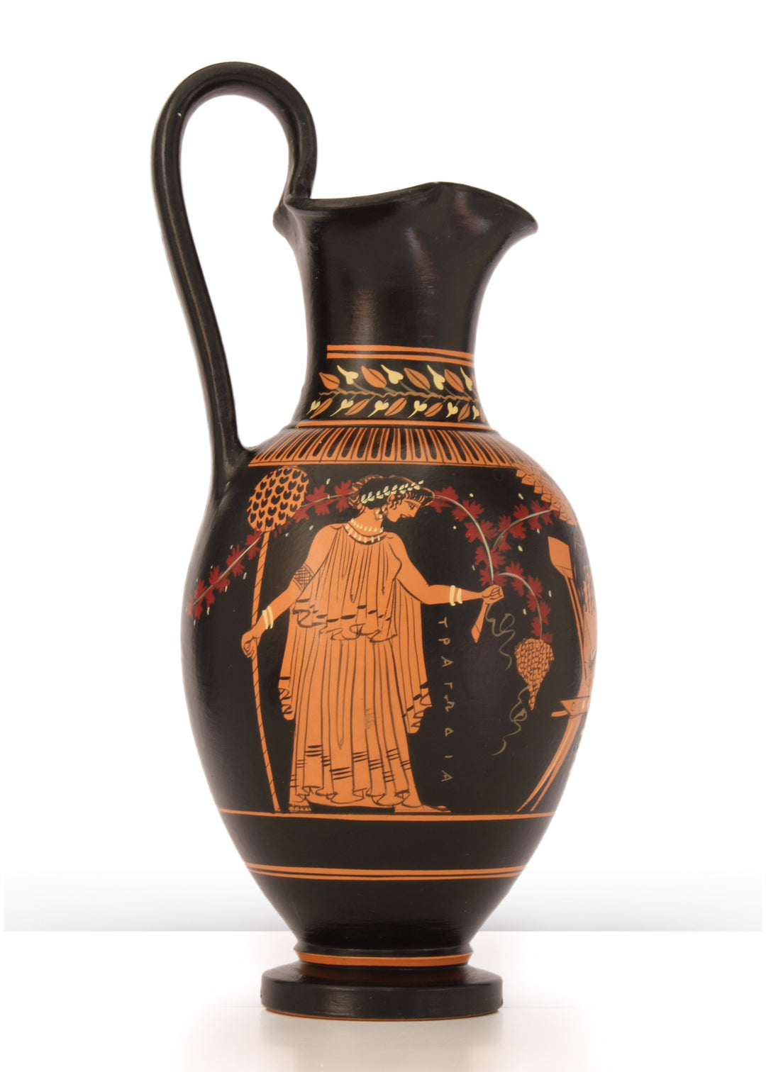 Vaso Griego de Figuras Rojas con Dioniso Pottery - The Ancient Home