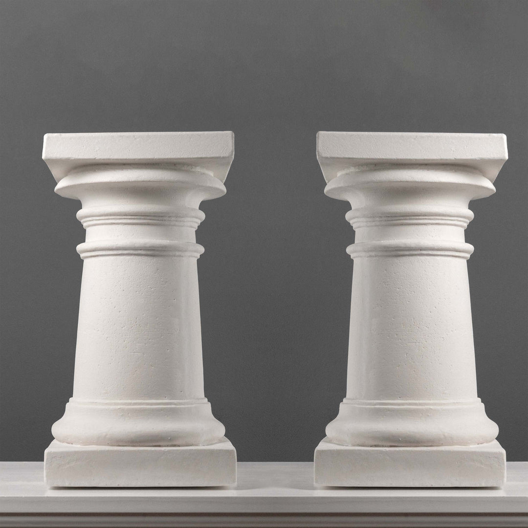 Columnas dóricas (Par de pedestales de jardín)