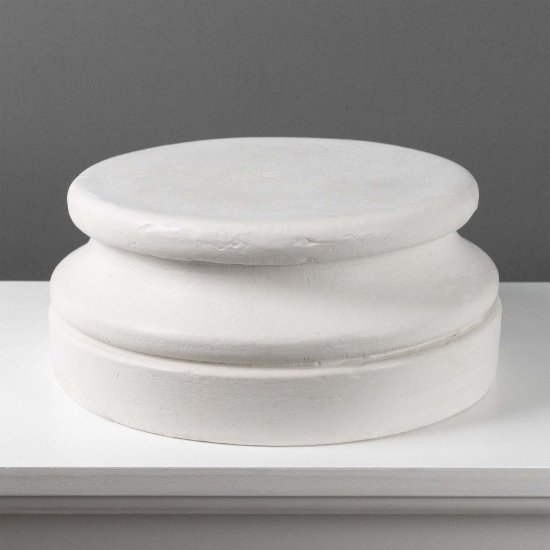 Pedestales redondos de jardín (Par de bases para estatua)