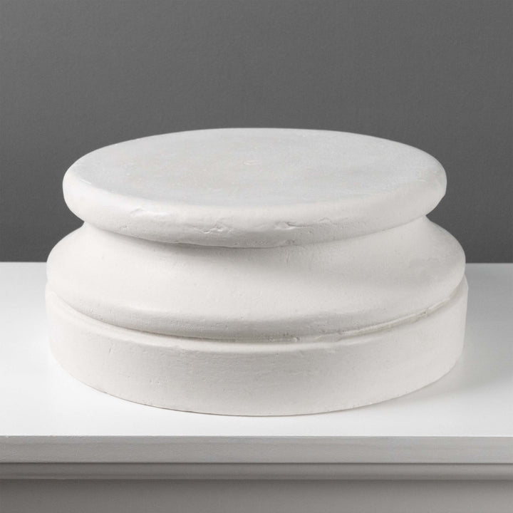 Pedestales redondos de jardín (Par de bases para estatua)