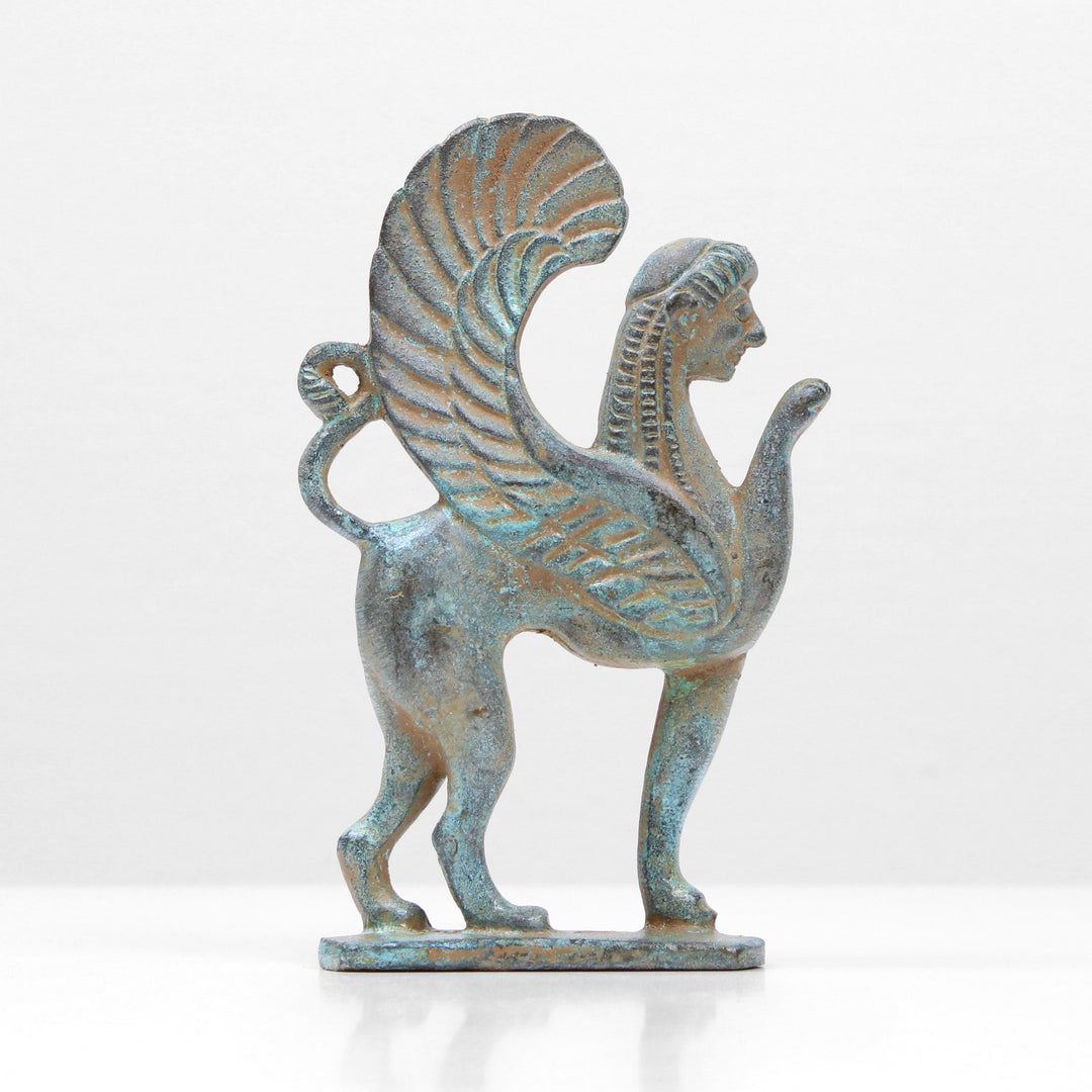 Estatua de Esfinge Griega (Bronce)