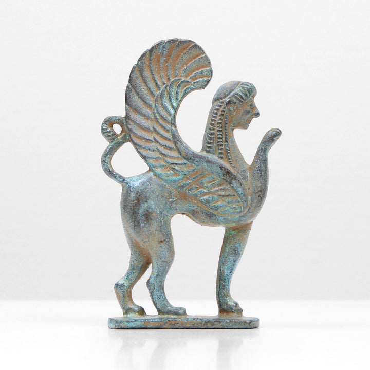 Estatua de Esfinge Griega (Bronce)
