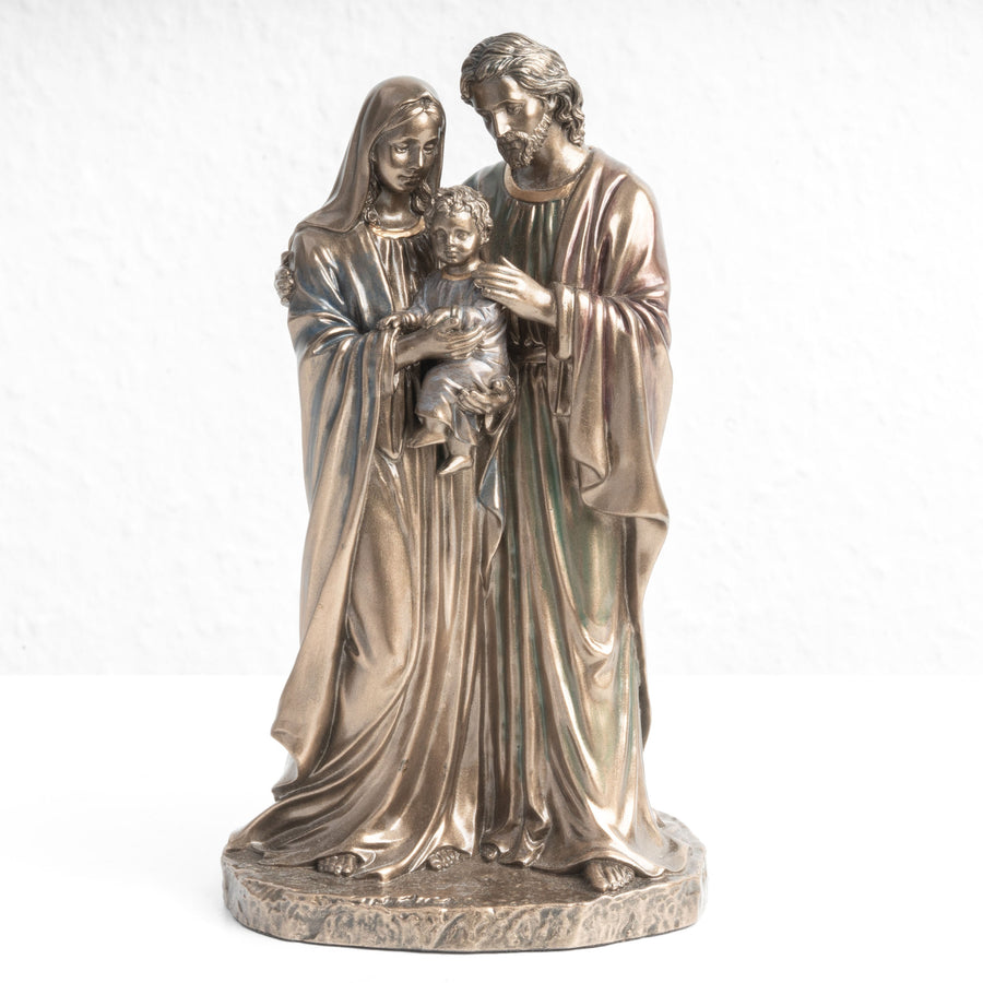 Estatua de la Sagrada Familia – Protectora de las Familias Cristianas (Escultura en Bronce Fundido en Frío)
