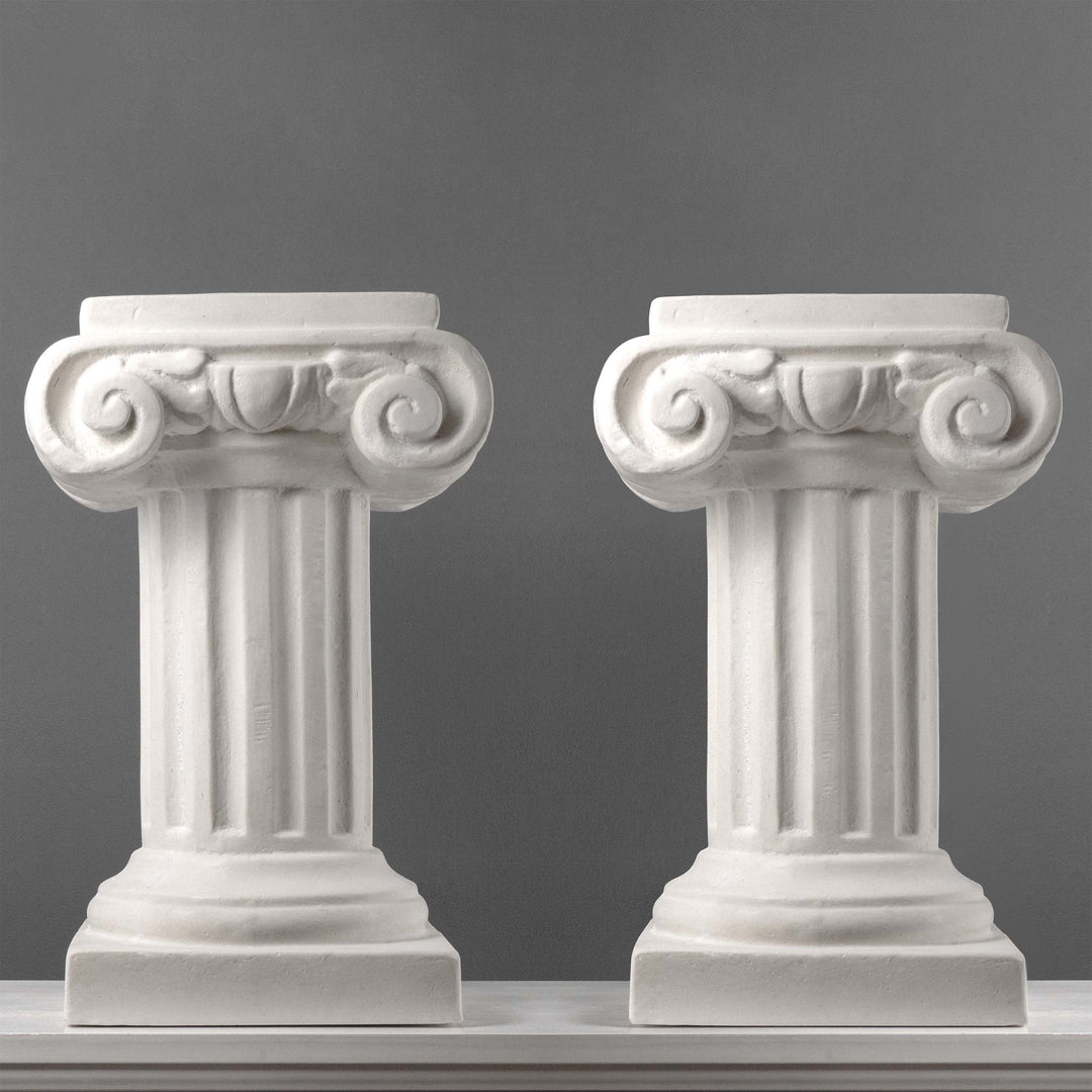 Columnas jónicas (Par de pedestales de jardín)