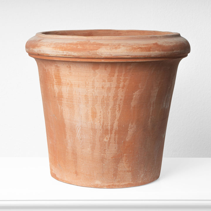 Macetero grande de terracota (Borde redondeado)