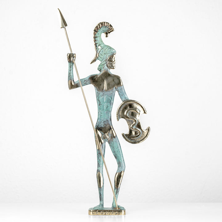 Estatua de Leónidas guerrero griego (Escultura de latón)