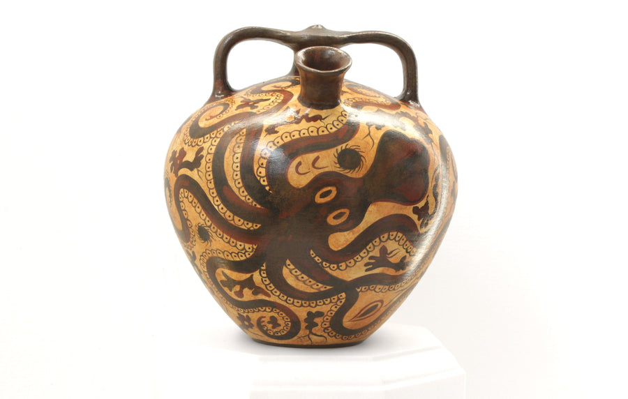Ánfora Minoica de Pulpo Pottery - The Ancient Home