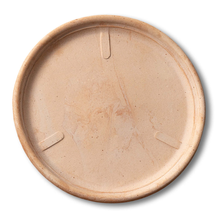 Plato para macetero de terracota con relieve de limón
