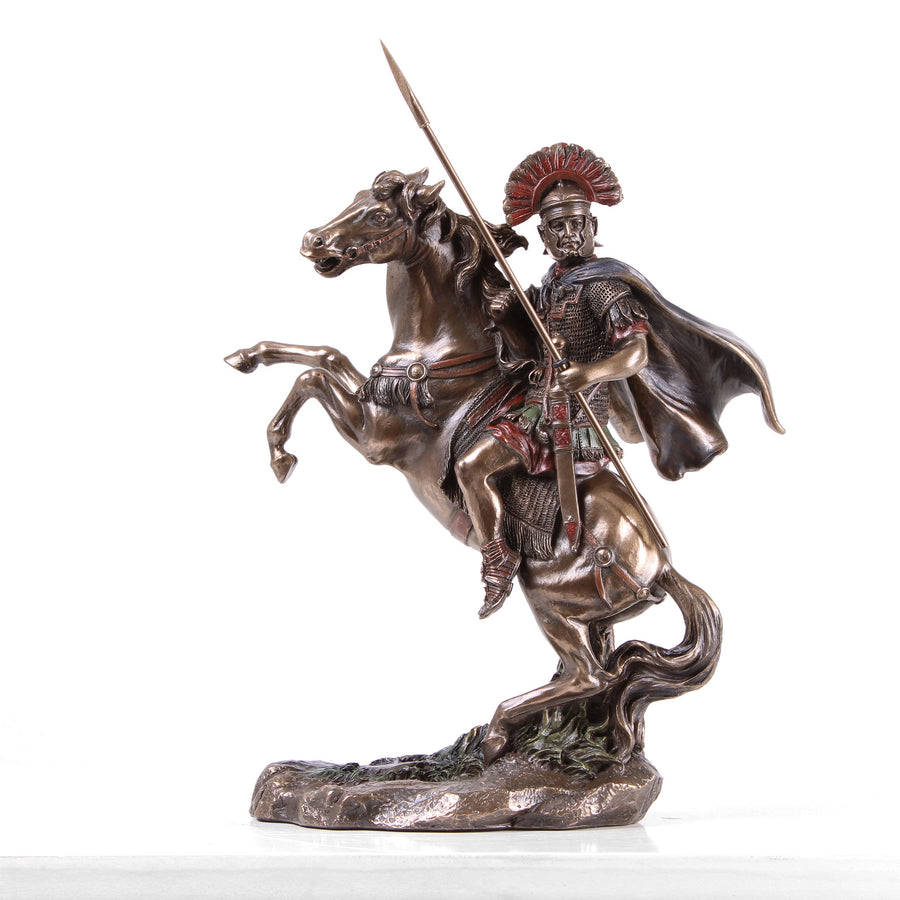 Estatua de Alejandro Magno a Caballo (Escultura de Bronce moldeado en Frío)