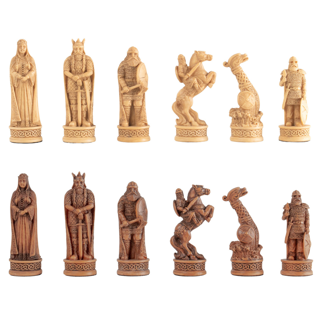 Juego de ajedrez de temática vikinga