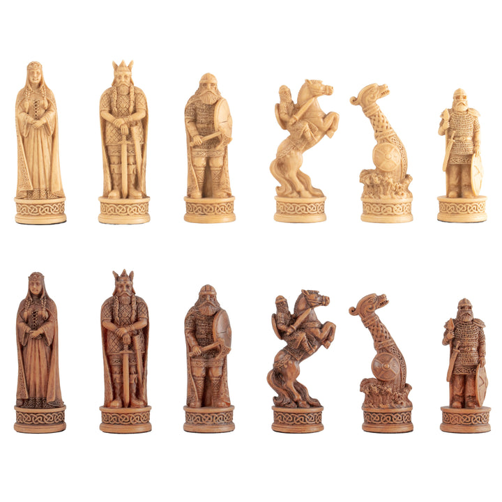 Juego de ajedrez de temática vikinga