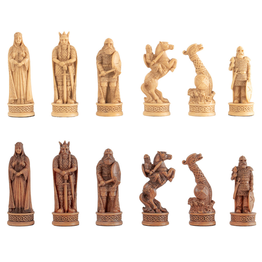Juego de ajedrez de temática vikinga