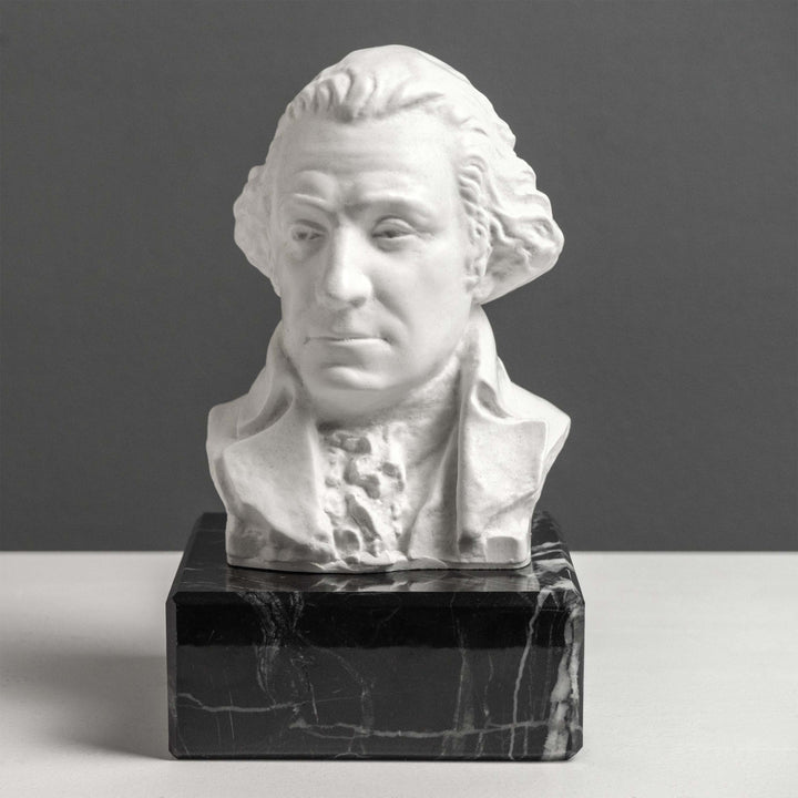 Busto de Washington con base de mármol negro